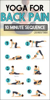 10 Minute Beginner Yoga Routine to Ease Back Pain | Grounded Panda