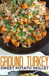 Ground Turkey Sweet Potato Skillet – Life Love Liz