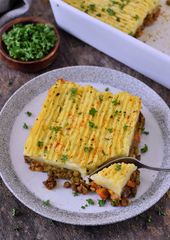Veganer Shepherd’s Pie mit Linsenfüllung (glutenfrei) – Elavegan