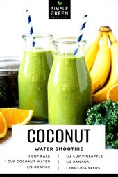 Coconut Water Smoothie | Simple Green Smoothies