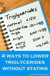 Easy Health Options® :: 4 ways to lower triglycerides without statins